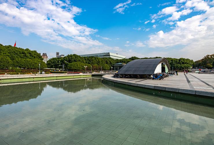 上海浦东世纪广场上海科技馆建筑